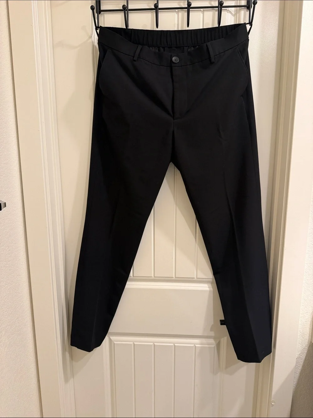 Report Collection Black Men's Dress Pants - Slim Tailored Look